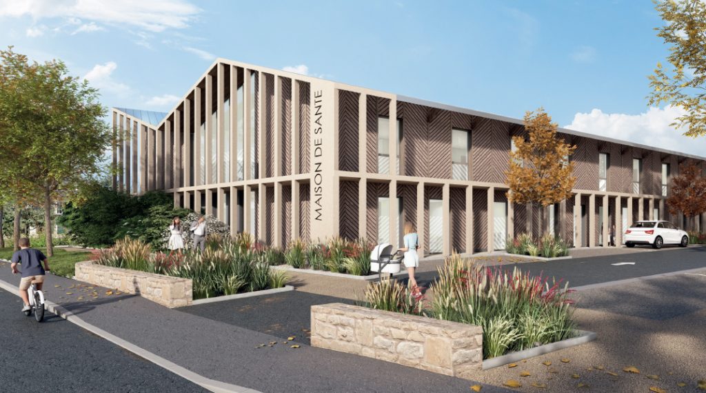 Vue de la future maison de santé de Sébazac