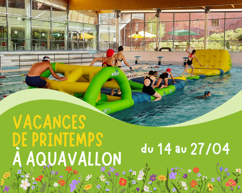 Visuel des vacances d'avril à Aquavallon