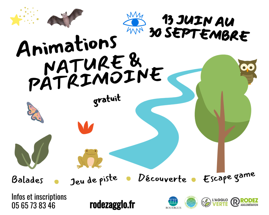 visuel des animations nature programmées à l'été 2025