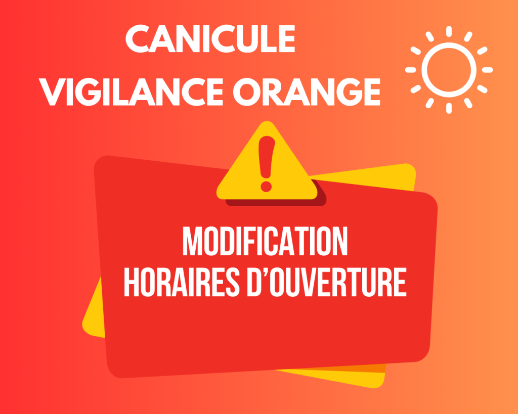 Changement des horaires des déchetteries en vigilance orange