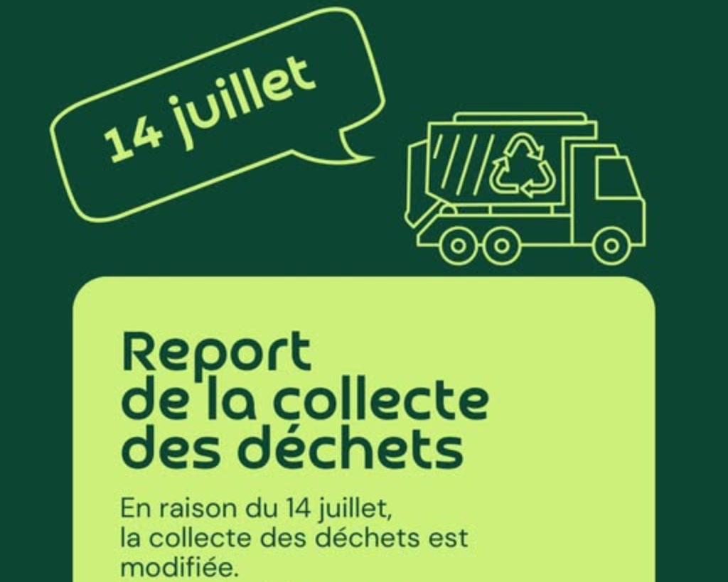 Report de la collecte des déchets autour du 14 juillet