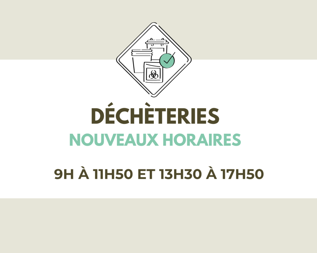 visuel horaires déchetteries