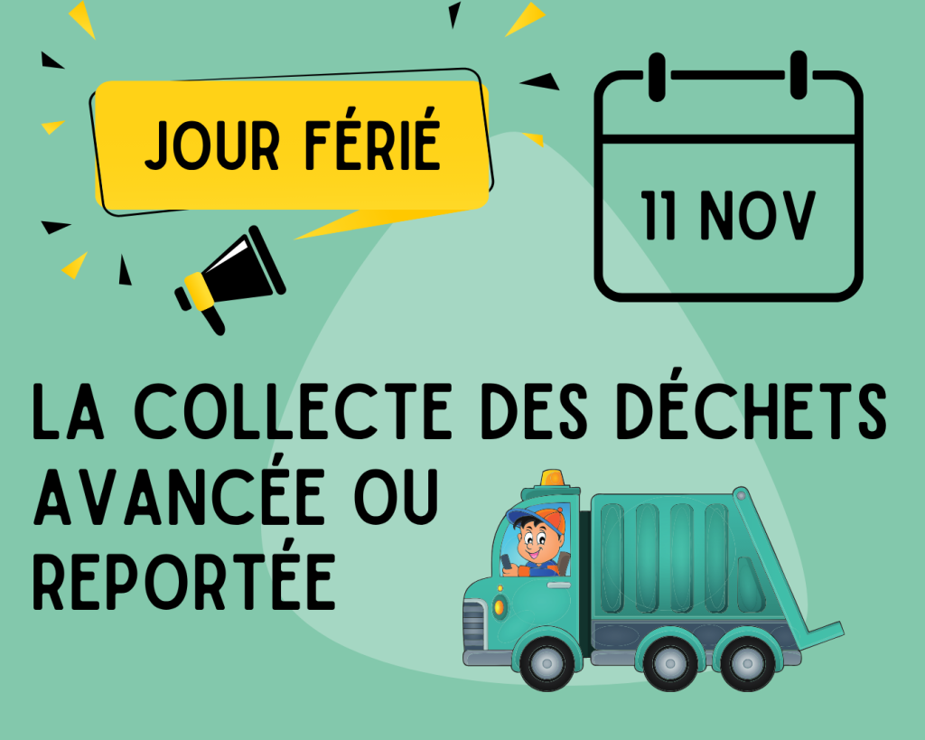Collecte du 11/11 avancée ou reportée