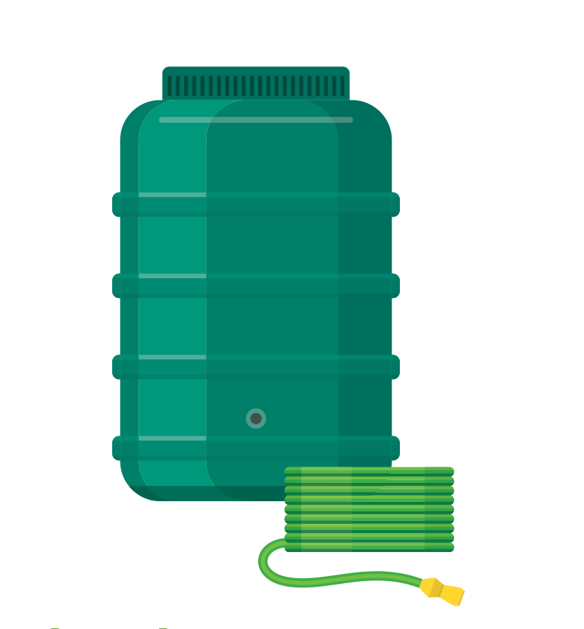 Image d'un récupérateur d'eau de pluie