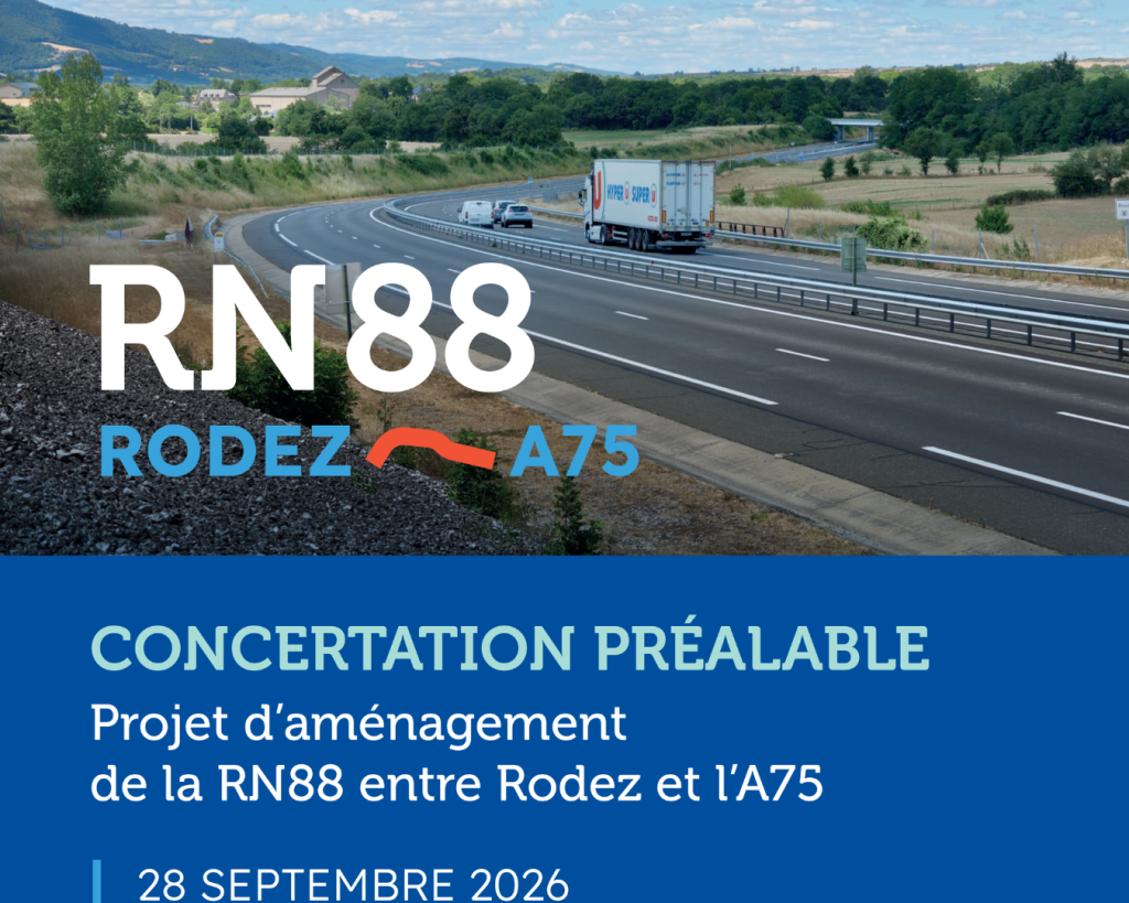 visuel de la concertation préalable à l'aménagement de la RN88