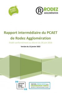 Couverture du rapport intermédiaire du PCAET de Rodez agglomération