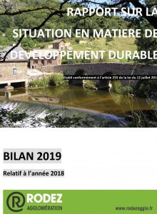 Couverture du rapport développement durable 2019