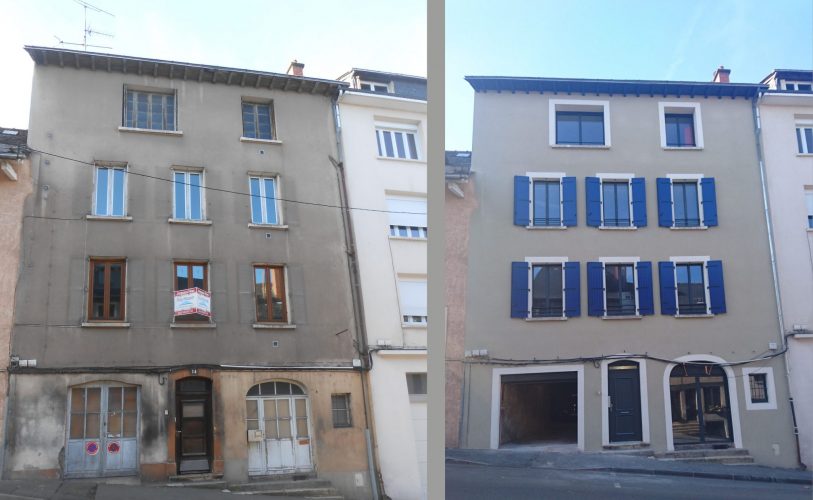 Rénovation d'un immeuble à Rodez
